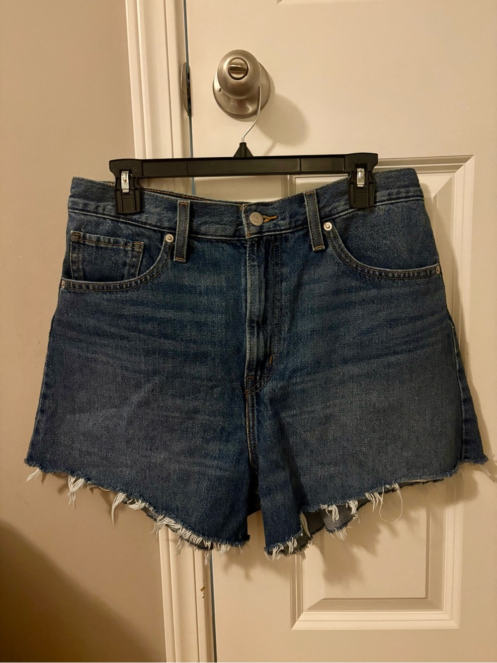 ⁠Levi's High-Waisted Denim Mom Shorts